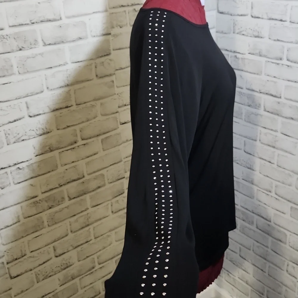 Michael Kors SZ L Black Blouse - Picture 4 of 6